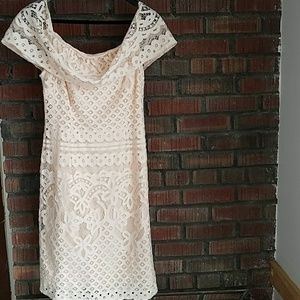 Peach Lace Dress